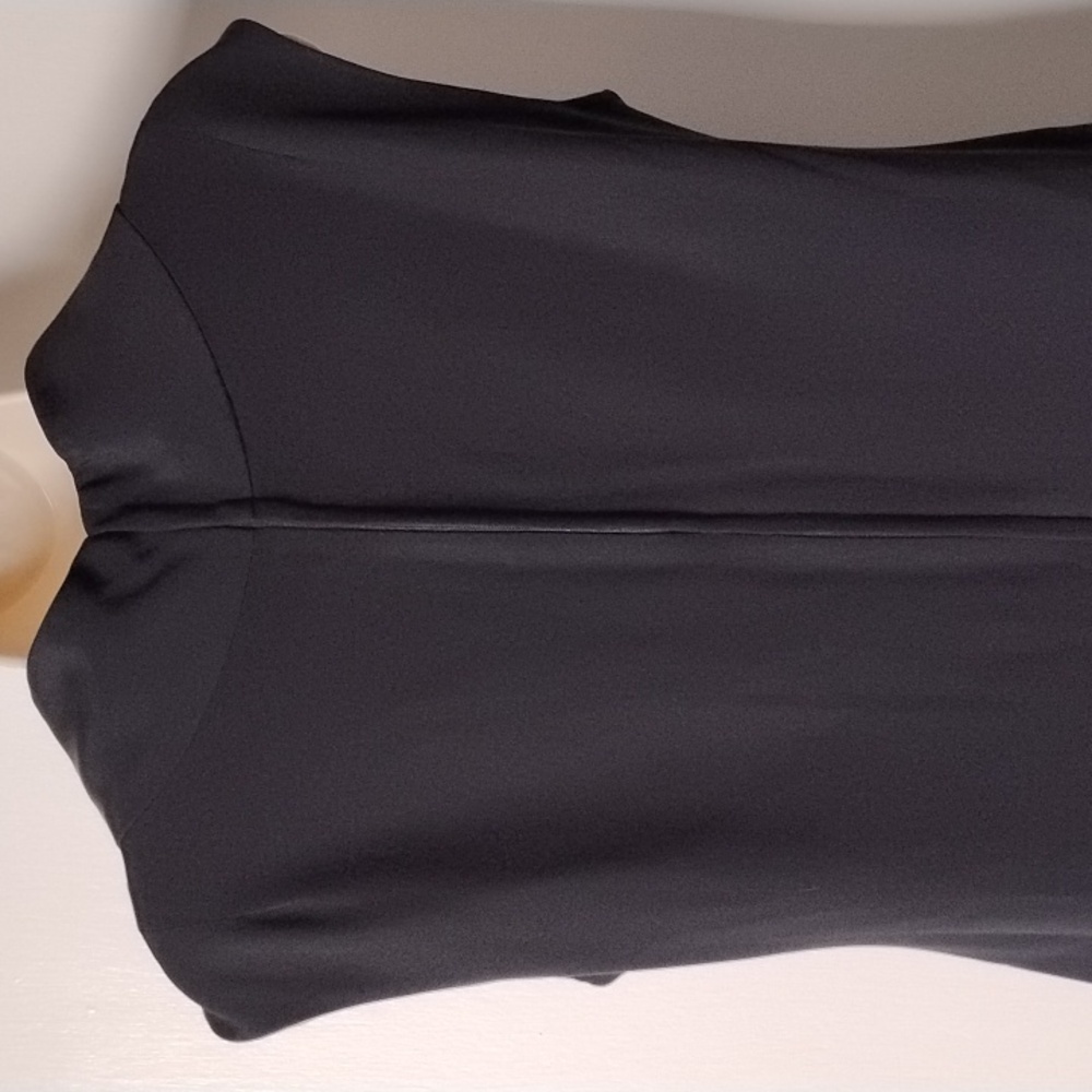 Vintage Union-Made Sleeveless High-Neck Sheath Dress 14 Lined USA 60s-70s ? - Picture 5 of 14